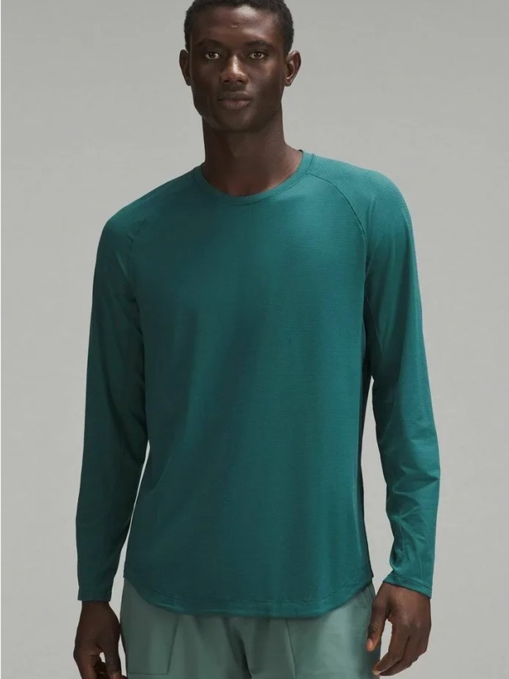 lululemon License to Train Long-Sleeve Shirt (NWOT) Storm Teal, Small *Unisex